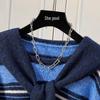 Women's Color-Block Striped Knit Sweater