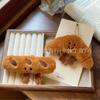 New Cute French Baguette Stuffed Bun Doll Squeaks Croissant Doll Key Chain Pendant Bag Pendant.