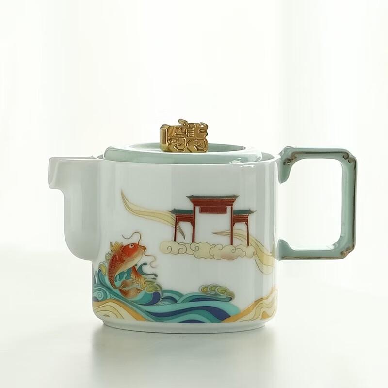 Wanchunhe Carp Leaping Dragon Gate Tea Set