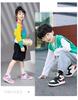 2025 New Girls' High-Top Leather AJ Sneakers: Autumn/Winter Cotton Shoes for Middle-Aged Children