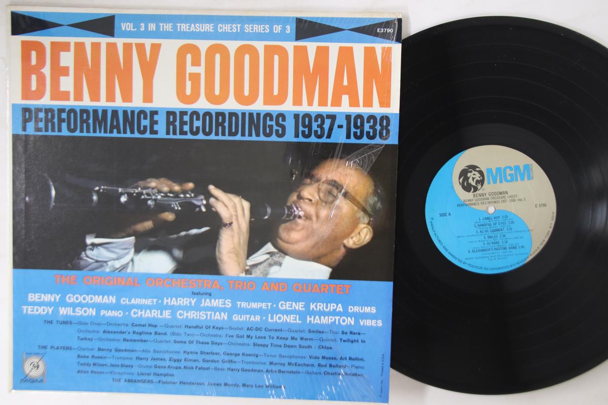 

LP Record BENNY GOODMAN - Performance Recordings 1937-1938 E3790 MGM 1959 US Jazz Used