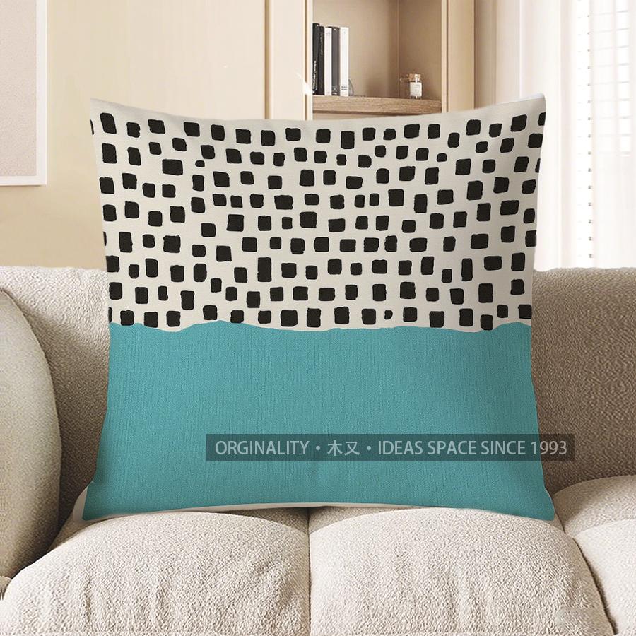 Home Decor Modern Colorful Pattern Geometric Pillow Cover Pattern Cushion Cover Suitable for Sofa Bedroom Car Pillow Cover