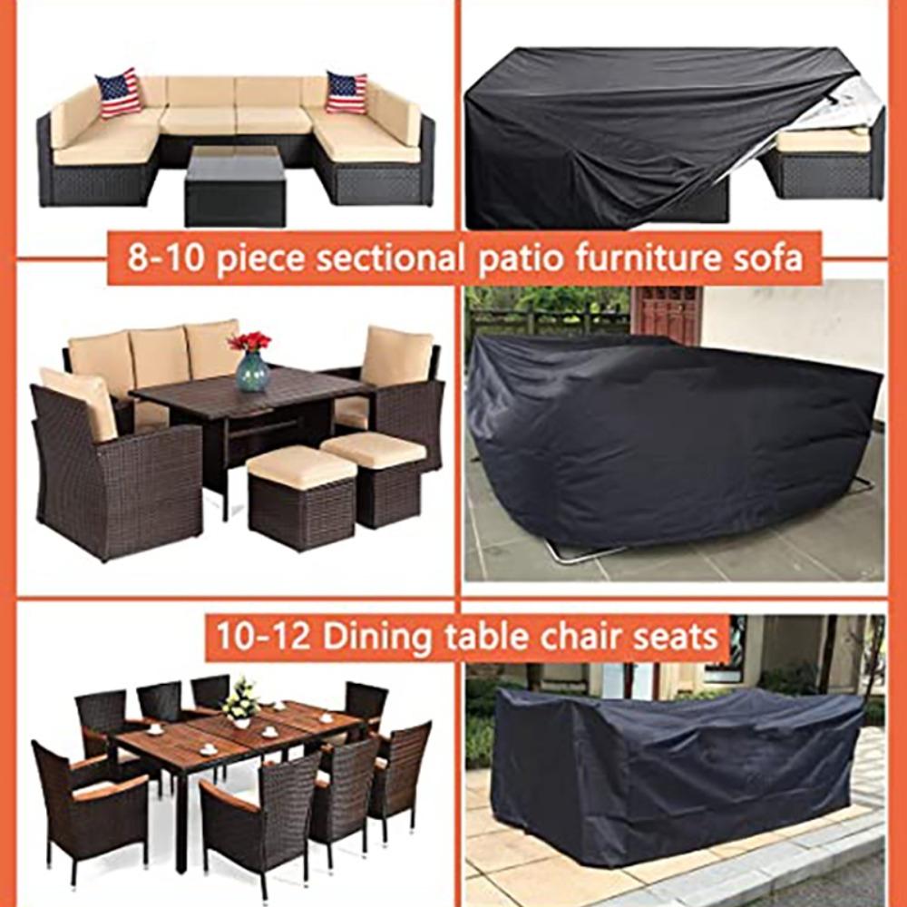 Outdoor Chair Cover & Sofa Table Cover, Garden Furniture Protection from Rain, Snow, Dust