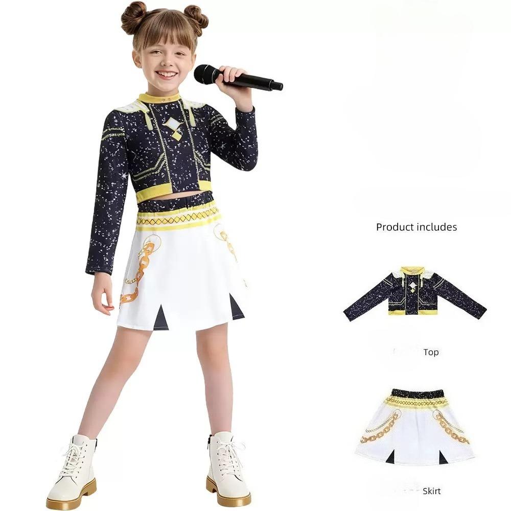 Yeni Savaşçı K Pop Kostümü Rumi Kostümü Zoey Cosplay Mira Kıyafetleri Siyah 3D Baskı Kız Grubu Kadın Cadılar Bayramı Kostümleri Kıyafetler