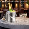 ABBP-Bartending Tool, 304 Stainless Steel Ice Bucket- Double-Walled, Thickened Insulation, Handle And Lid Included Container