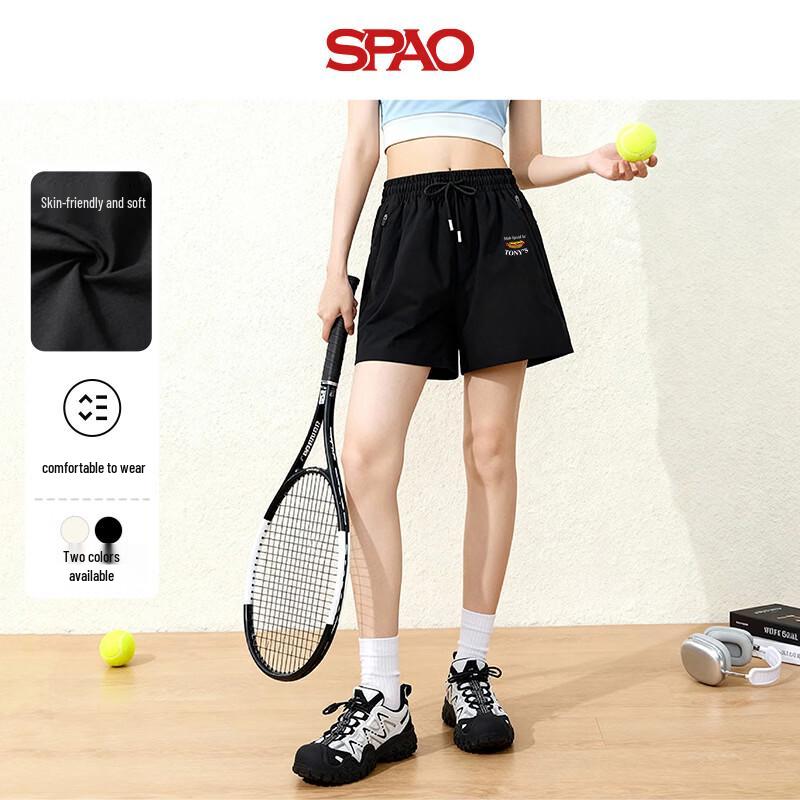 SPAO Women s High-Waist Casual Sport Shorts XL