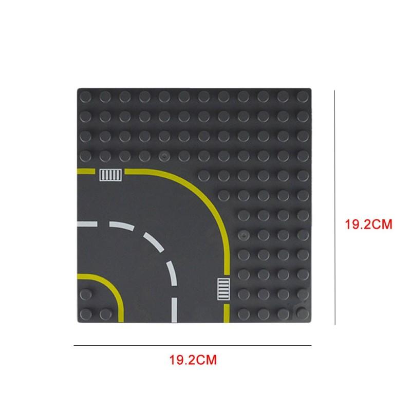 Diy Autobahn Straßenplatte Bausteine Steine Spielzeug Kompatibel mit Lego Duplo