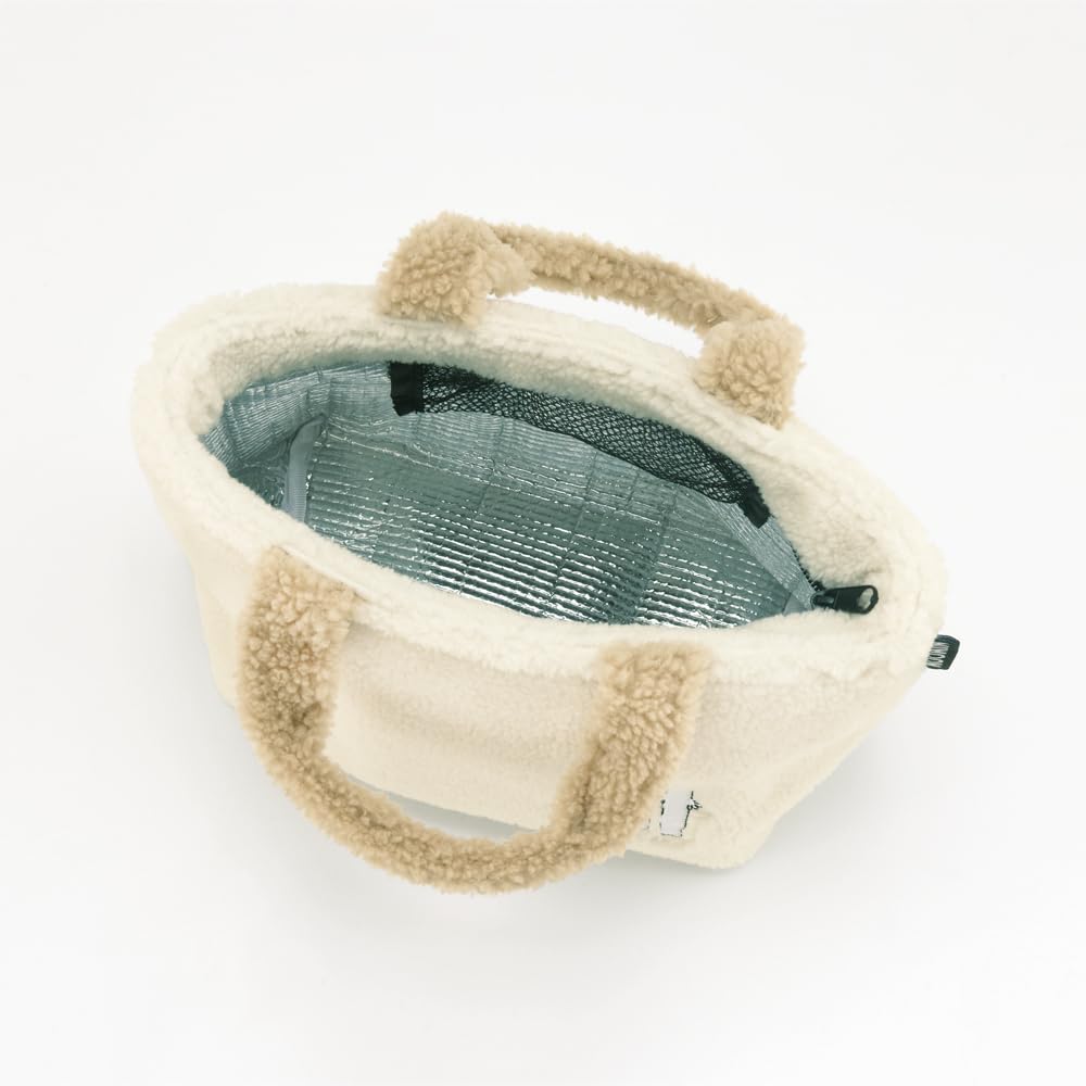 Skater Moomin Lunch Bag with Soft Boa 30cm x 12cm x 18cm x x KOB2-A Fabric, (12" 4" 7").