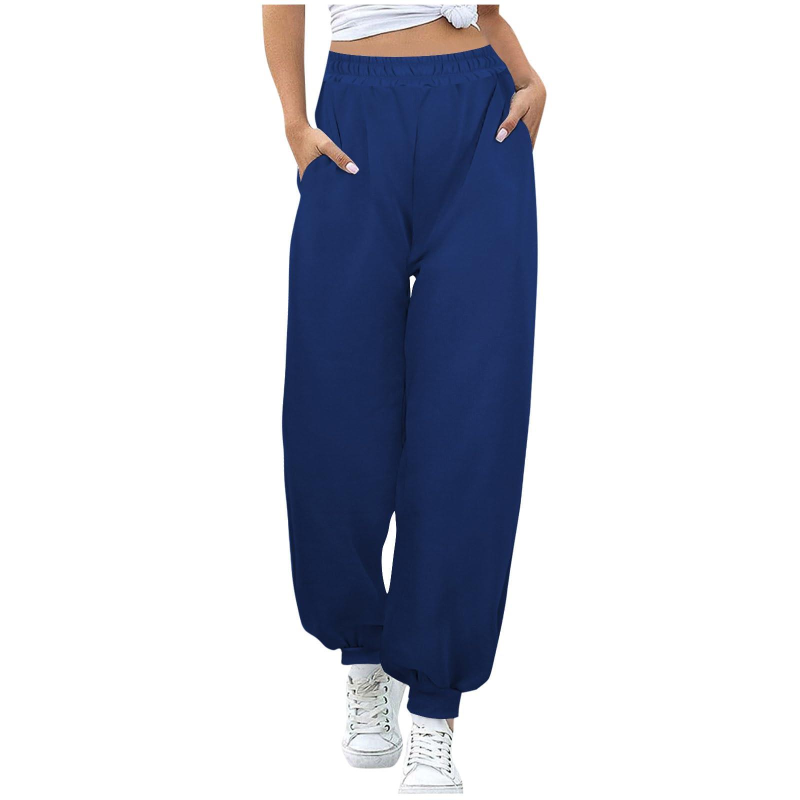 

Женские повседневные модные однотонные брюки спортивные брюки длинные брюки с эластичным поясом и завязками на талии XXL