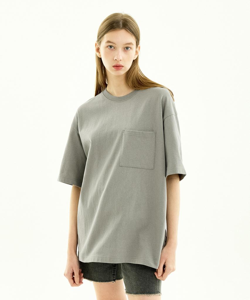 MINIMALPROJECT Robust Heavy Pocket Short Sleeve T-Shirt Mst154 [Gray]