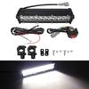 Motorrad LED Scheinwerfer Lichtleiste Kit Mit Montagehalterung Schalter Verkabelung Für Universal Die Meisten 7/8" Lenker Dirt Pit Bike Q6M6