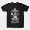 Camiseta Estampada Negra para Hombre Divertida Guitarra Bajo Música Bajista Regalo Impresión en Papel de Transferencia Sin Corte Camiseta de Algodón