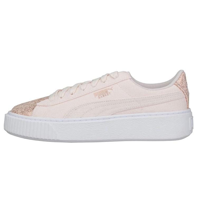 (WMNS) PUMA Basket Platform Rose Gold Women s 366494-02 EU 39