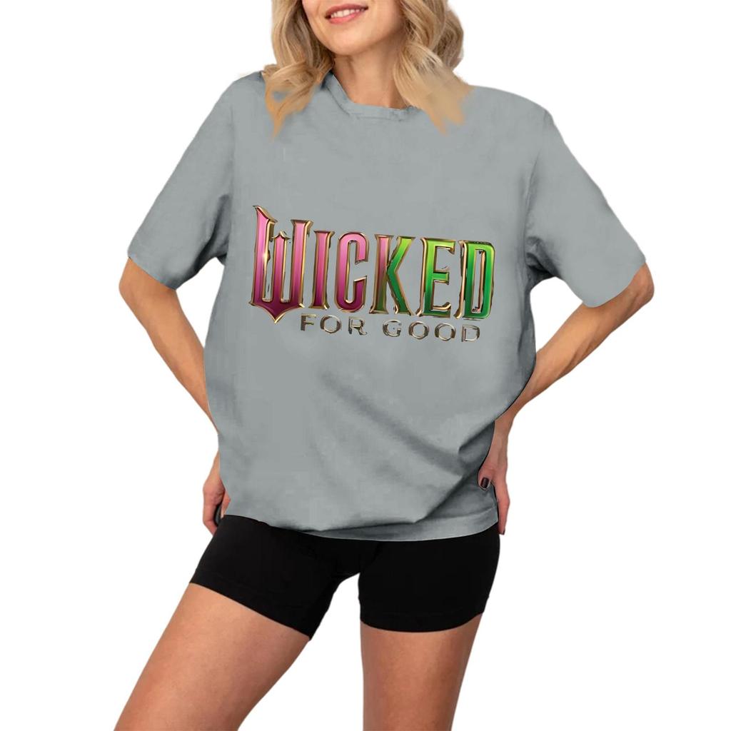 Damen Modisches Und Lässiges Langarm Bedrucktes Kurzarm-Oberteil