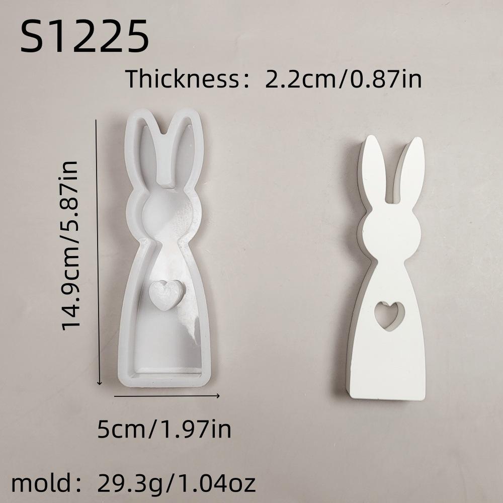 Velikonoční roztomilý králík silikonové formy Sádrové kadidlo namontované v autě Rozšiřující se sádrové dekorace Formy na aromaterapii svíčky pryskyřice