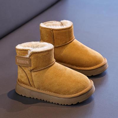 Winter Non-Slip Snow Boots for Kids - Velvet-Lined Warm Outdoor Footwear for Boys and Girls