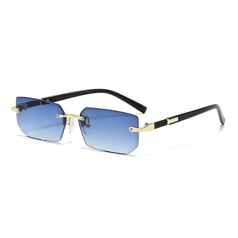Frameless Sunglasses European and American Trendy Trimmed Sunglasses Personalized Jelly Sunglasses Frameless Sunglasses