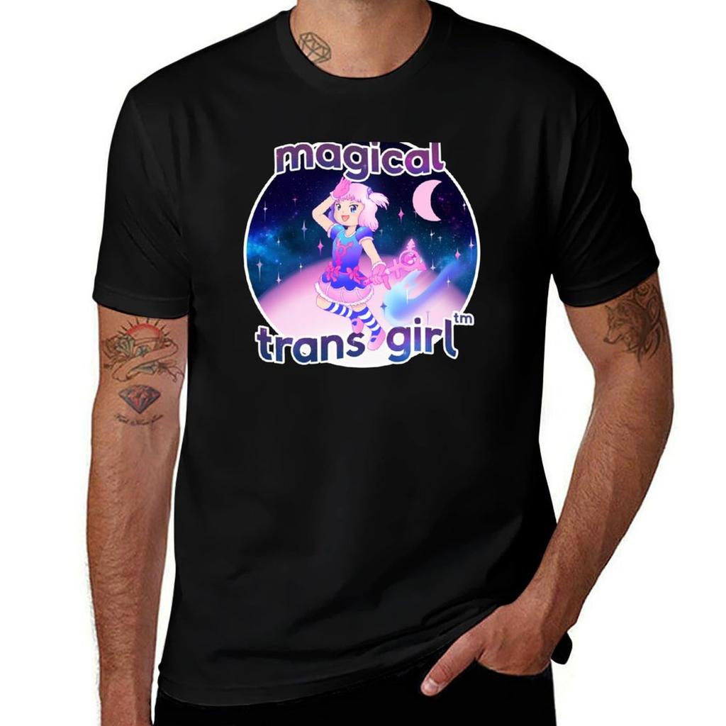 Magical Trans Girl - Trans Pride Kawaii Magical Girl T-Shirt Herren T-Shirts hohe Qualität Luxusmarken T-Shirt