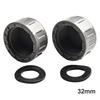 2pcs Pipe PVC Threaded Cap Round Female Thread Hose Connector With Rubber Seals For Pipe Ends Water Tube Cap