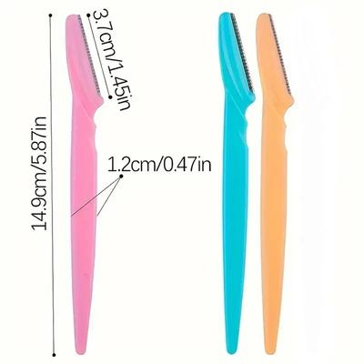 12pcs Eyebrow Razors Kit Facial Eye Brow Trimmer Multifunction Facial Hair Removal Tool with Container Safety Beauty