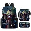 Printed Avengers The Backpack Set Oxford Fabric Pencil Case Essentials School