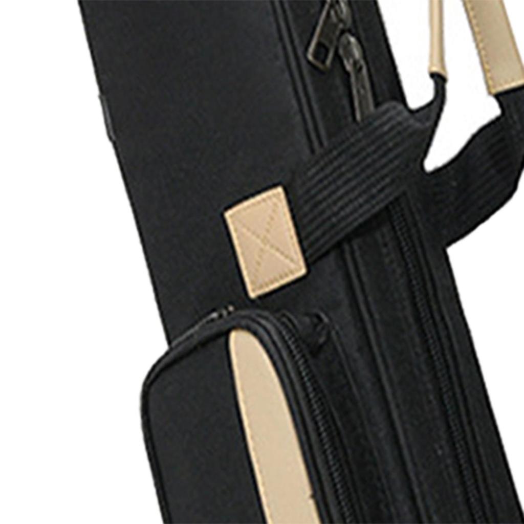 3x4 Soft Pool Cue Case Hold 3 Butt 4 Shaft 1/2 Club Resistant Protective Pouch