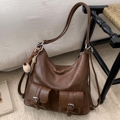 Großraum-Pendler-Vielzwecktasche, Retro und Hochwertige Einzel-Schulter-Umhängetasche, Mehrzweck-Tragetasche