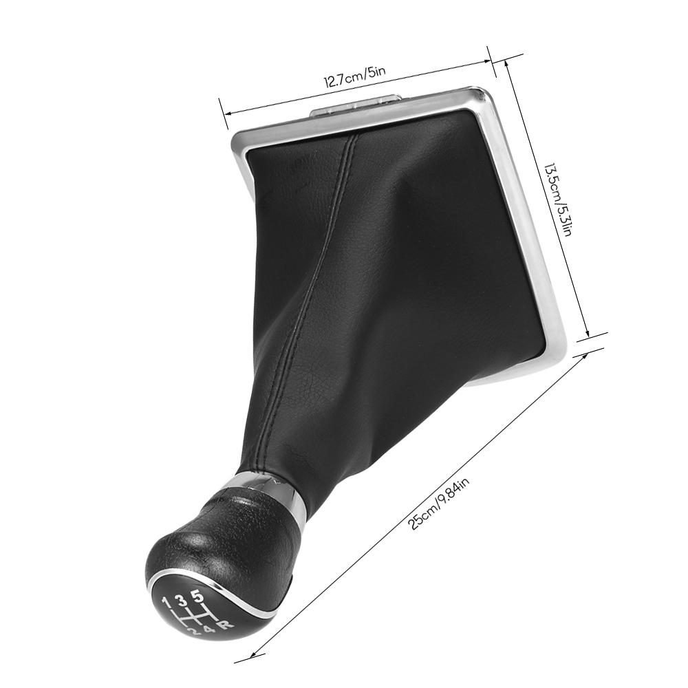 Gear Shift Cover 5 Speed Manual Transmission Gear Shift Stick Knob Dust Proof Cover Replacement for Ford Focus