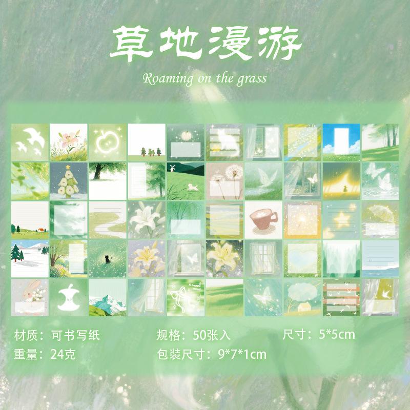Vintage Retro Style Adhesive Sticky Notes For Journal Decoration