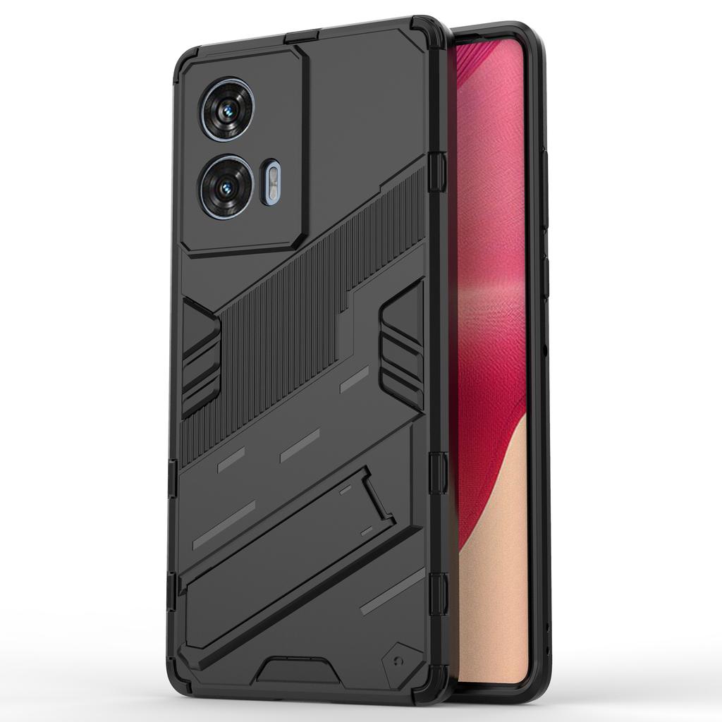 Für Motorola Edge 50 Fusion 5G Hülle PC+TPU Stoßfeste Handyhülle mit Ständer