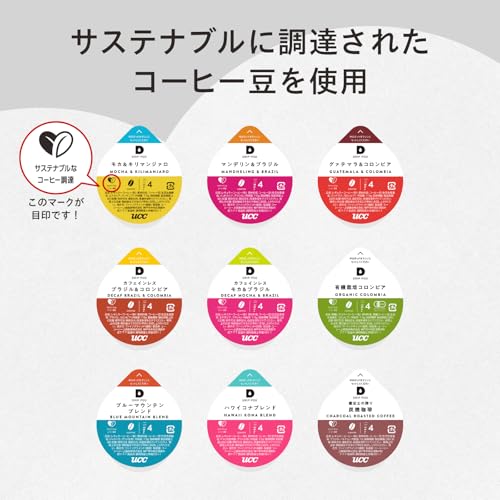 UCC Drip Pod Replacement Capsules: Mocha & Kilimanjaro, 12 servings, 90g Pods/Capsules