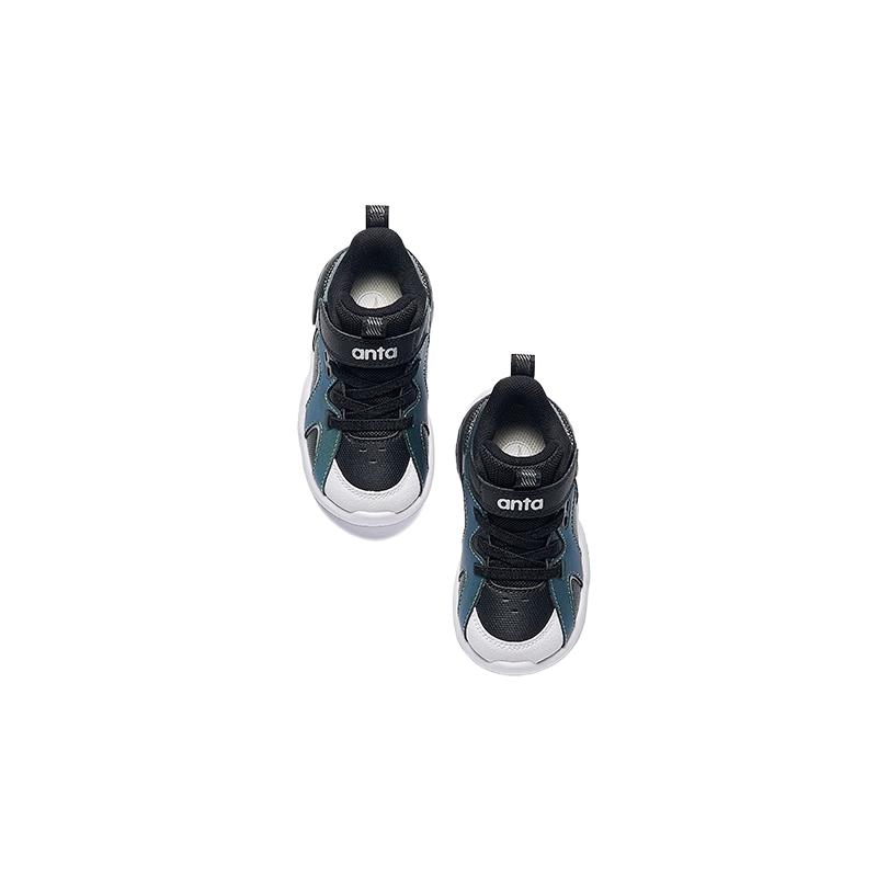 Anta Comfortable Fashionable Versatile Non-Slip Wear-Resistant Kids Casual Shoes Kids Casual Shoes Black Green Anta-White 312440022-3