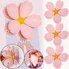 4Pcs Moisture-proof Sakura Magnetic Clip 2 In 1 Refrigerator Magnet  Food Preservation