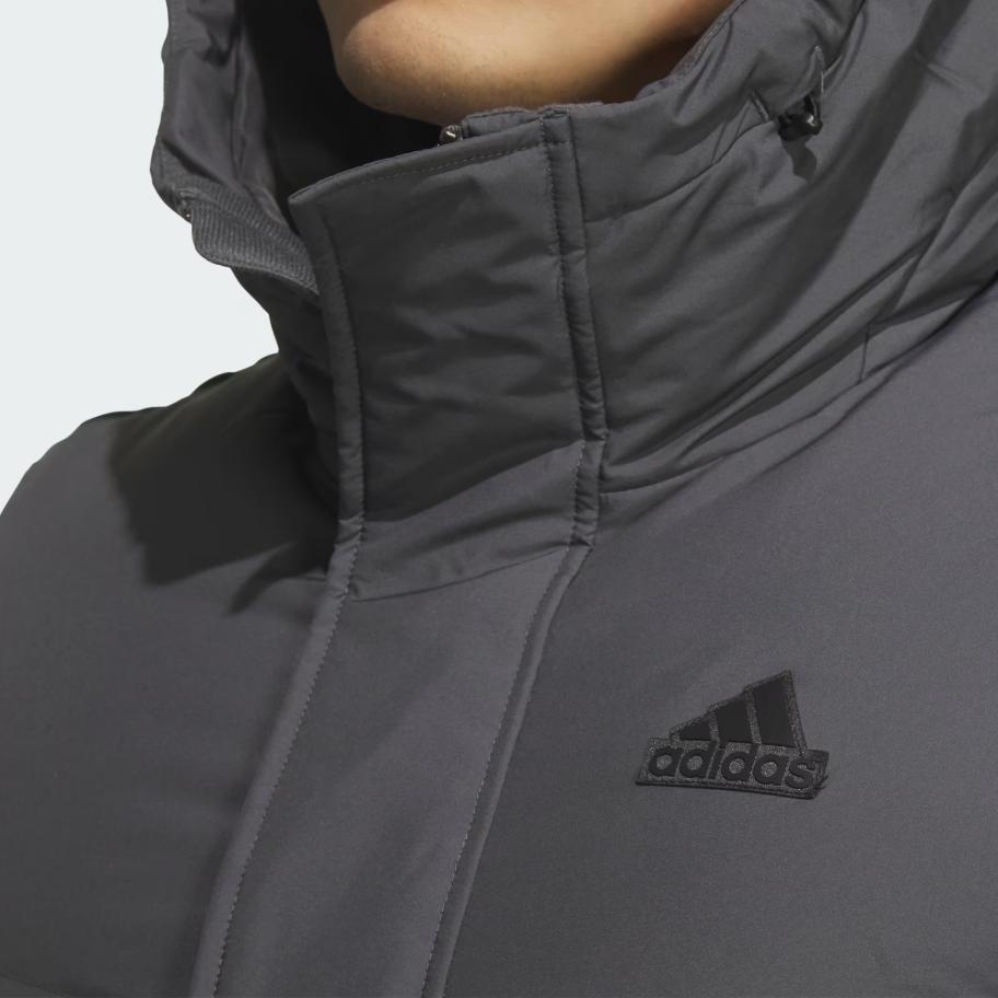 adidas Unitefit Sports Lifestyle Series Hooded Versatile Comfortable Down Jacket Unisex Outerwear Dark-Gray JW6733
