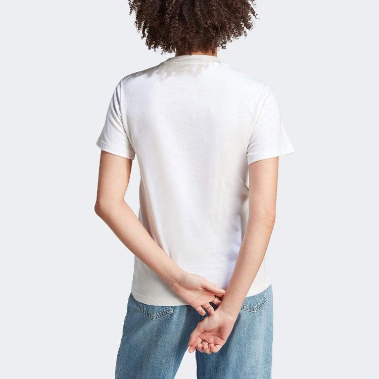 (WMNS) Adidas Doodle Graphic T-Shirt Asia Sizing 'White' Women's IB4887