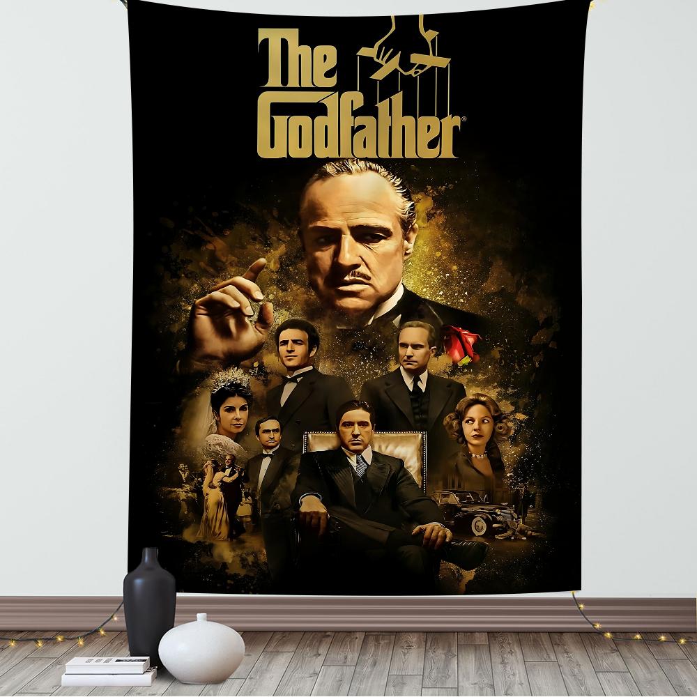 The GGodfather Movie Cartoon Tapestry Art Science Fiction Room Home Decor Wall Hanging Home Decor