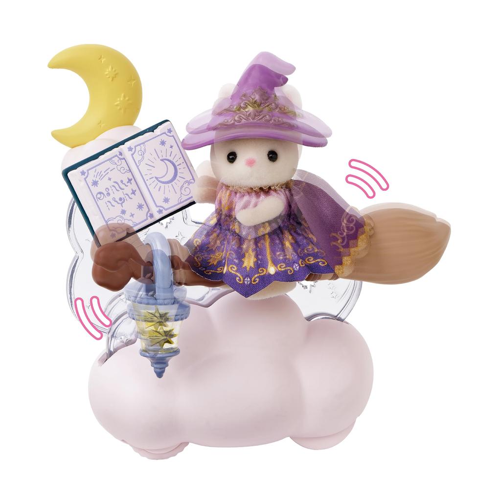 Sylvanian Families [Little Tales Collection: Flying Broom on a Moonlit Night] LT-04 ST Mark Certified, Ages 3+, Toy, Dollhouse, Sylvanian Families