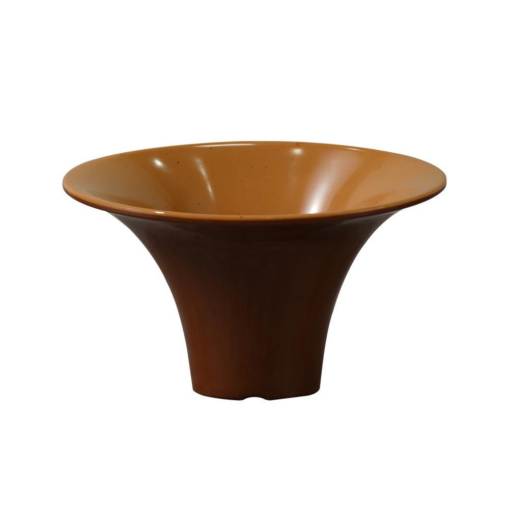 

Large Capacity Slanted Mouth Bowl Melamine Horn Shaped Bowl Hot Pot Dish Plate Outdoor BBQ