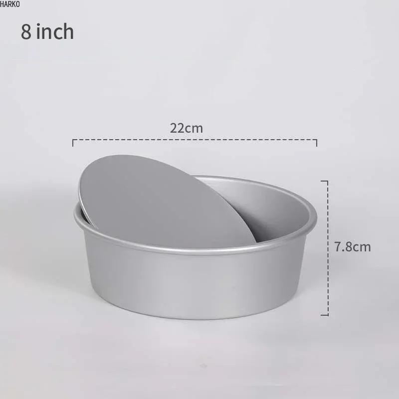 Kitchen Round Cake Mold Set Aluminum Alloy Cake Pan Set Non Stick Baking Pans 4/6/8 Inch Cakes Mould Removable Bottom Cocina