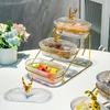 Transparent Fruit Tray Exquisite Storage Can Miscellaneous Organizer Snack Storage Box  Home