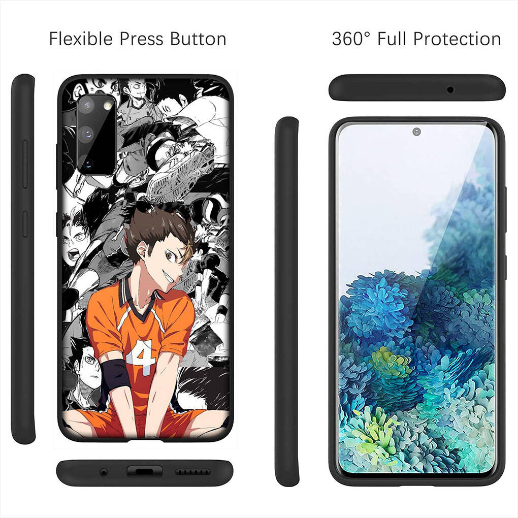 for Samsung Galaxy S25 S24 S23 iPhone 17 16 15 Xiaomi Redmi Note 14 13 12 Plus Pro Max A57 Phone Case Karasuno Hinata Shoyo Haikyuu OPPO Huawei Cover