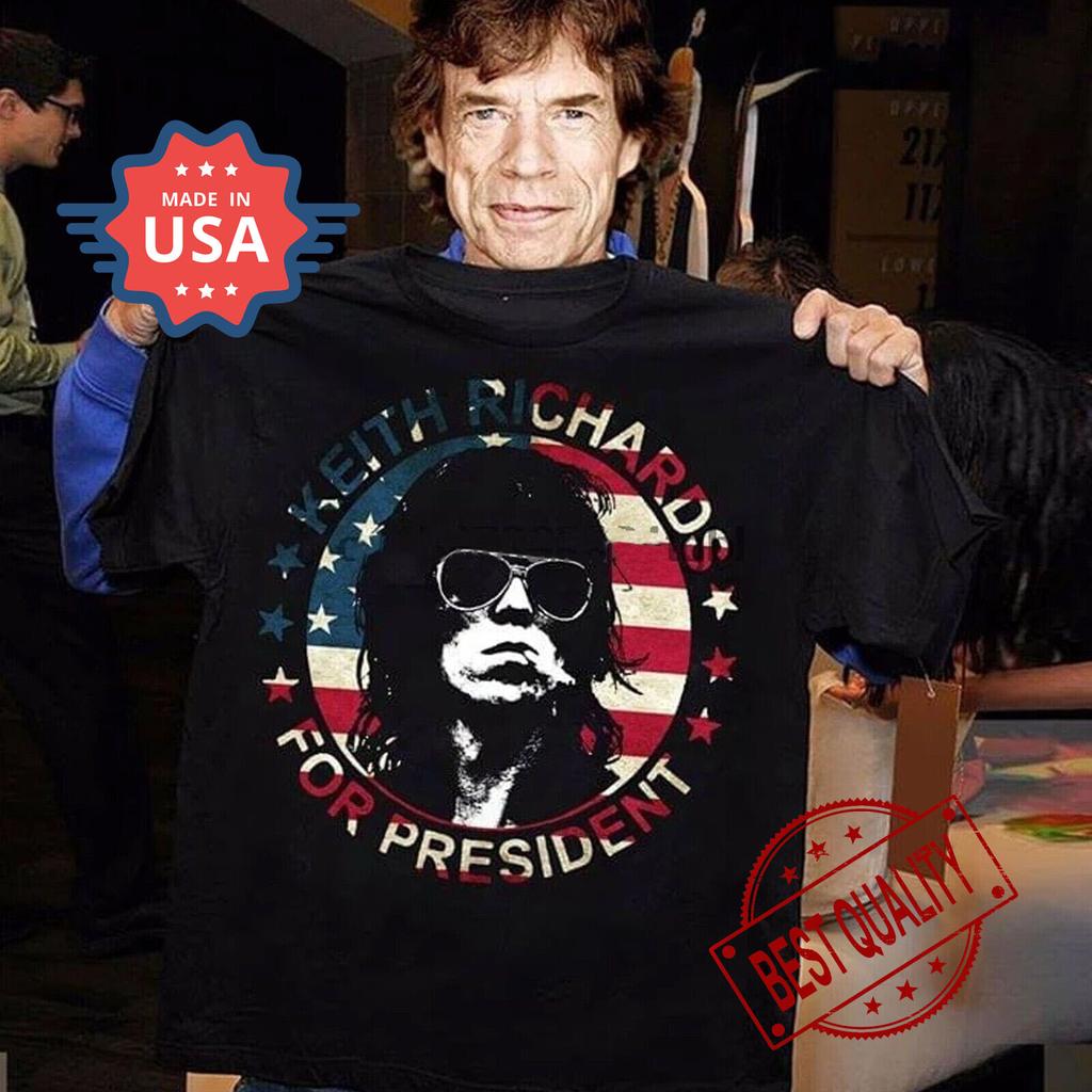 Keith Richards For American President Cotton Unisex All Size T-Shirt