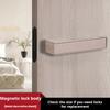(1 Set) Cream Style Minimalist Magnetic Ecological Door Lock  Home Indoor Bedroom Door Handle One Line Lock Hardware Accessories