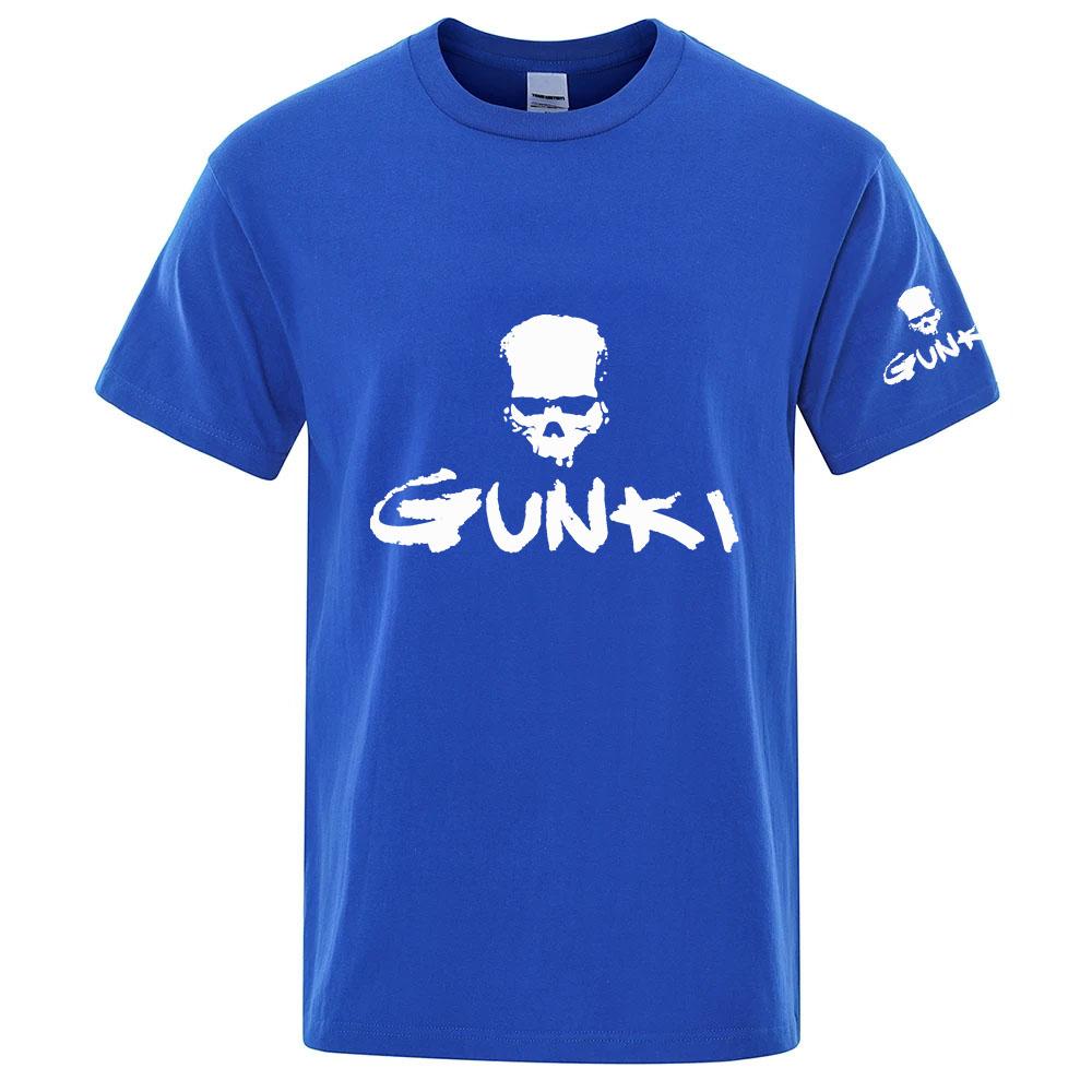 2026 Gunki Printing Unisexs New Solid Color Fashion Short Sleeve Top Breathable Thin Quick Drying Gym Summer Casual Tshirt