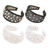 Women Mesh Headband with Faux Pearl Design Lightweight Comfortable Wide-Edged Hair Hoop Hair Accessories