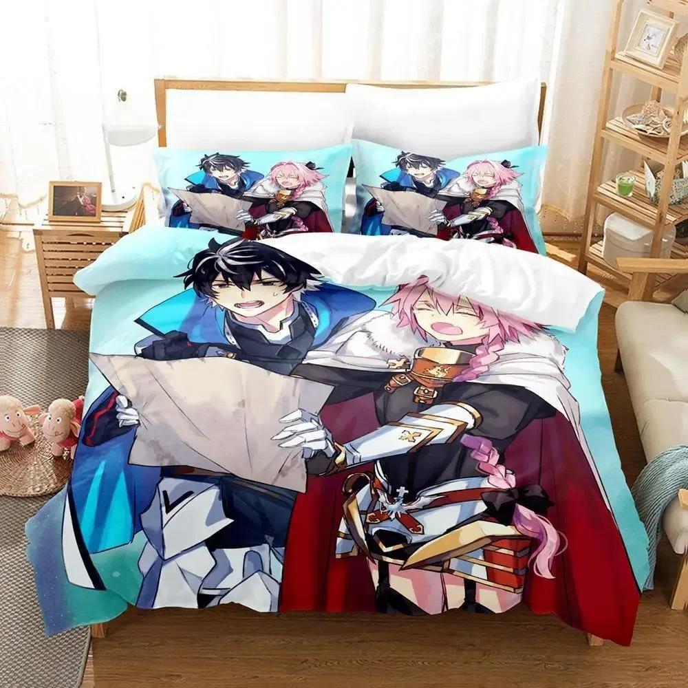 Fate  Astolfo Bedding Collection Single Twin Full Queen King Size Bed Collection Aldult Kid Bedroom Duvetcover Collections 3D Anime With Bed Linen