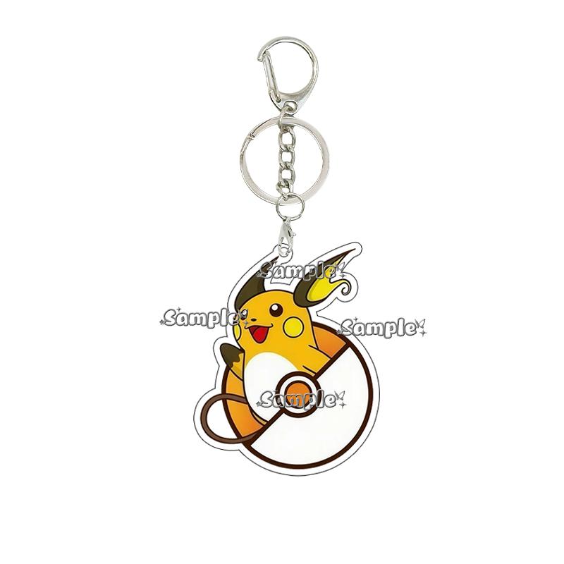 

Pkm Gengar Mew Bulbasaur Pattern Anime Acrylic Keychain Couples Ornament Cartoon Girls Boys Backpack Car Key Ring Charm Gifts about 5cm