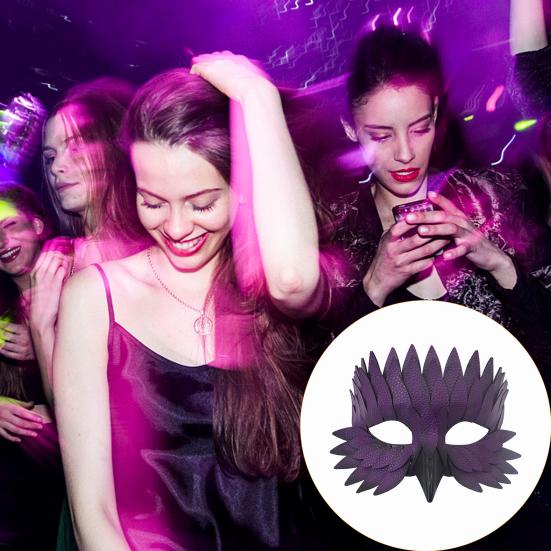 Halloweenský chránič obličeje Nastavitelný design Vícevrstvá pokrývka hlavy pro hraní rolí Chránič poloviny obličeje Cosplay Maškarní rekvizita