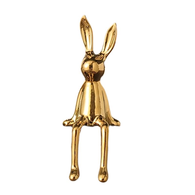 M-Nowoczesne-Luksusowe Akcesoria do Dekoracji Domu Estetyka Sztuki Domowej Długouchy Ozdoby do Salonu Statua Wysokiej Klasy