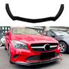3PCS Front Bumper Lip High Strength ABS Bumper Lip Spoiler Body Kit for CLA-Class C117 Facelift Standard 2016-2019